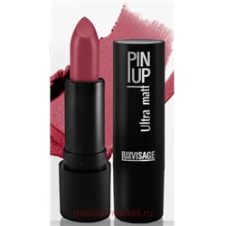 LUXVISAGE Губная помада матовая Pin-Up ultra matt тон 508 красно-коричневый