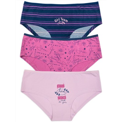 7914 Трусы д/девочек многоцвет (BAYKAR)