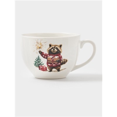 УЦЕНКА Чайная пара «Сказки зимнего леса», чашка 210 мл, блюдце 15 см