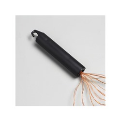 Гирлянда «Конский хвост» 10 нитей по 1.5 м, IP20, медная нить, 150 LED, свечение тёплое белое, 12 В