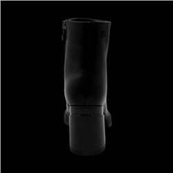 Ботинки из натуральной кожи на меху РМ-093-1 черные