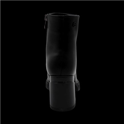 Ботинки из натуральной кожи на меху РМ-093-1 черные