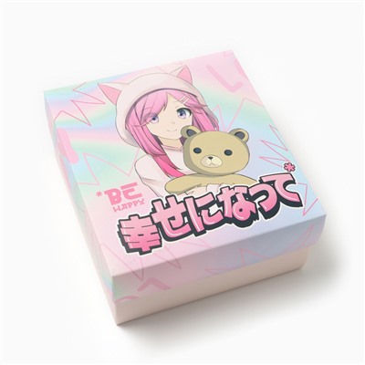 Подарочный набор KAFTAN «Аниме»: термос и носки 3 пары, размер 36-37 (22-24 см)