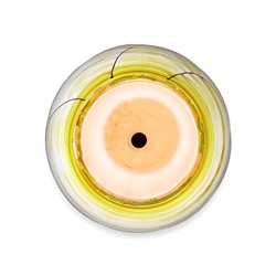 Горшок для цветов «Тропики », 2.5 л, d=18.5 см, h=16 см, с поддоном, керамика, белый