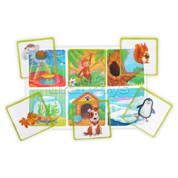 Пластиковое лото для малышей (нов) 3+ Кто где живёт? Подбираем домик. Куликова Е.Н., Сухарева О.В.