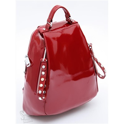 Рюкзак женский кожаный 19001-8 wine red Polina&Eiterou в Новосибирске