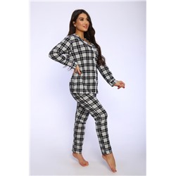 Пижама 85019 (Черный/клетка)