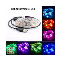Лента диодная 3м. 30LED/5050 RGB от USB управление с телефона