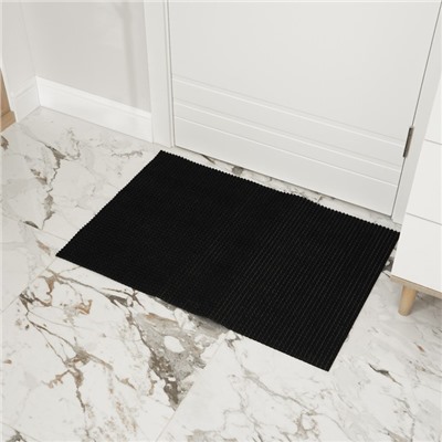 Покрытие ковровое щетинистое «Травка», 60×90 см, чёрное