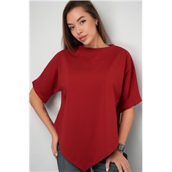 Женская асимметричная футболка Happyfox