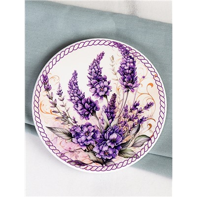 Подставка под горячее, кружку 10 см Лаванда / КD024 /уп 144/