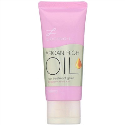 Mandom, Lucido-L, Argan Rich Oil, гель для ухода за волосами, 80 мл
