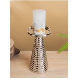 Подсвечник «Флэйм», 12×12×22.5 см, алюминий