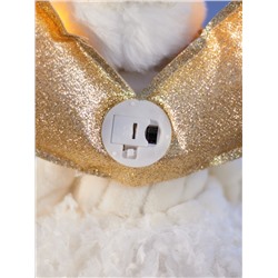 Фигура текстиль «Кукла в белом» 70 см, 6 LED, от батареек AG10×3, свечение тёплое белое