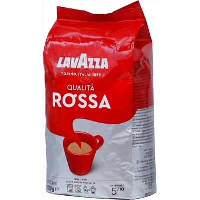 LAVAZZA. Rossa (зерновой) 1 кг. мягкая упаковка