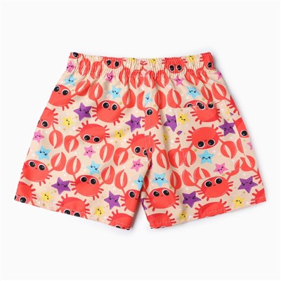 Купальные трусы детские MINAKU «Крабики», рост 110-116 см