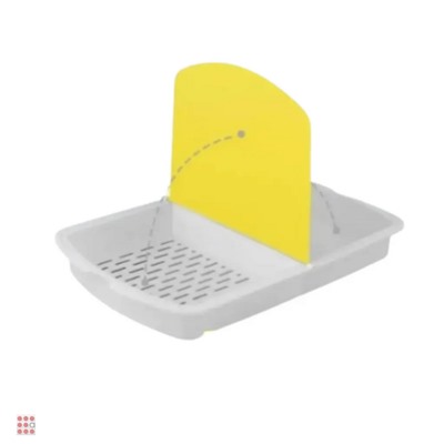 Доска разделочная "Миди" с двумя лотками, с антискользящими ножками, 34,5х23