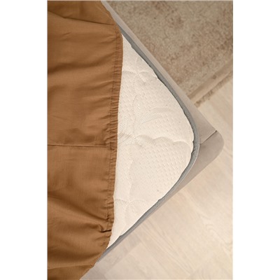 КПБ поплин Молочный шоколад с простыней на резинке