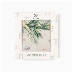 УЦЕНКА Скатерть Этель Spruce mood d=150см +/-3см с ВГМО, 100%хл, саржа 190гр/м2