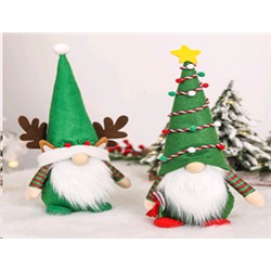 Новогоднее украшение Гном ЕЛКА 14x7x35 см / N102 /уп 100/ микс