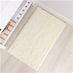 Коврик для дома Доляна «Букли длинные», 50×80 см, молочный