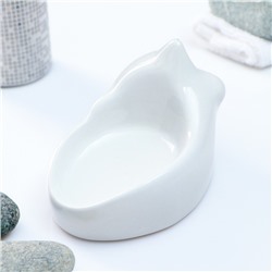 Мыльница «Кошка», 9×14×8 см, фарфор