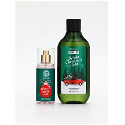 Подарочный набор Happy New Year: гель для душа и мист для тела, зелёный, URAL LAB