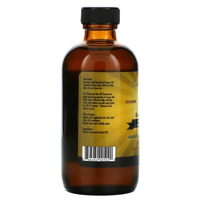 Sunny Isle, Jamaican Black Castor Oil, 4 fl oz