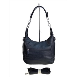 Женская сумка из искусственной кожи и натуральной замши, цвет черный