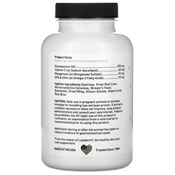 International Veterinary Sciences, Arthramine, Glucosamine Supplement, For Small/Medium Dogs, 120 Chewable Tablets