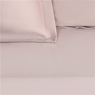 Постельное бельё 1.5-спальное «Этель» Silver cloud, мако-сатин