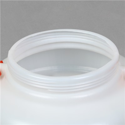 Фляга пищевая, 30 л, горловина 19.5 см, 2 ручки, белая