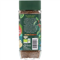 Highground Coffee, Органический растворимый кофе, средний, без кофеина, 100 г