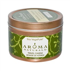 Aroma Naturals, Soy VegePure, Travel Candle, Meditation, Пачули и ладан, 79.38 г