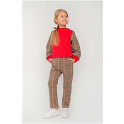 Костюм с брюками Скарлетт красный\кофе НАТАЛИ, 874517