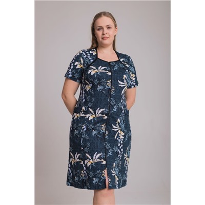 Халат на молнии из хлопка М325364зб