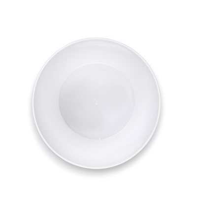 Кашпо для цветов «Цветы», 800 мл, d=12 см, h=11 см, пластиковое, белое