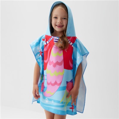 Полотенце - пончо детское LoveLife «Русалочка», 60×120 см