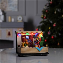 Светодиодная фигура «Праздничный вечер» 19×15×12 см, полистоун, батарейки ААх3 (не в комплекте), USB, свечение мульти