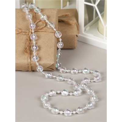 Новогодние бусы на елку 10-4ммх5м / DW-1383 /уп 120/