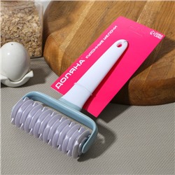 Валик для нарезки теста Доляна «Виктори», 20×12 см, белый