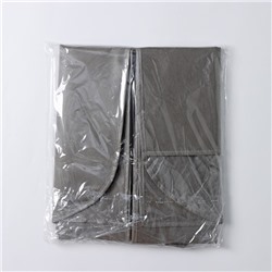 Чехол для одежды на молнии, 60×140 см, серый