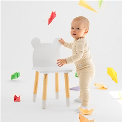 Комплект легинсов детских MINAKU: Basic Line BABY, рост 62-68 см, цвет кремовый, молочный