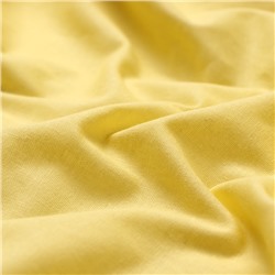 Простыня на резинке 1.5-спальная «Этель», 140×200+25 см, жёлтая, поплин