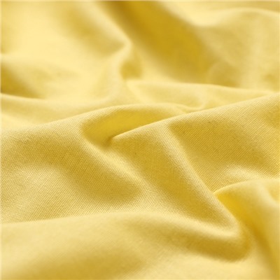 Простыня на резинке 1.5-спальная «Этель», 140×200+25 см, жёлтая, поплин