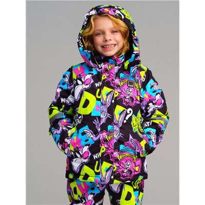 Комплект текстильный с полиуретановым покрытием для девочек: куртка, полукомбинезон