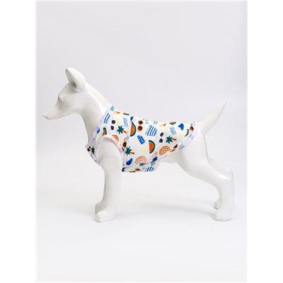 Майка для животных «Отпуск», размер XL, ДС 38 см, ОГ 48 см, ОШ 35 см