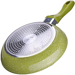 26900 Сковорода 24см мрам/крошка с крышкой MB (х6)