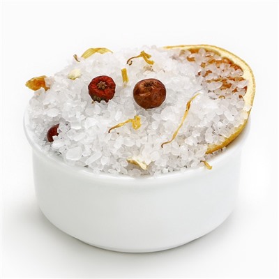 Соль для ванны с цедрой мандарина, 400 г, Чистое счастье