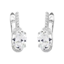 Серьги из серебра куб.циркон., МЦВ688
